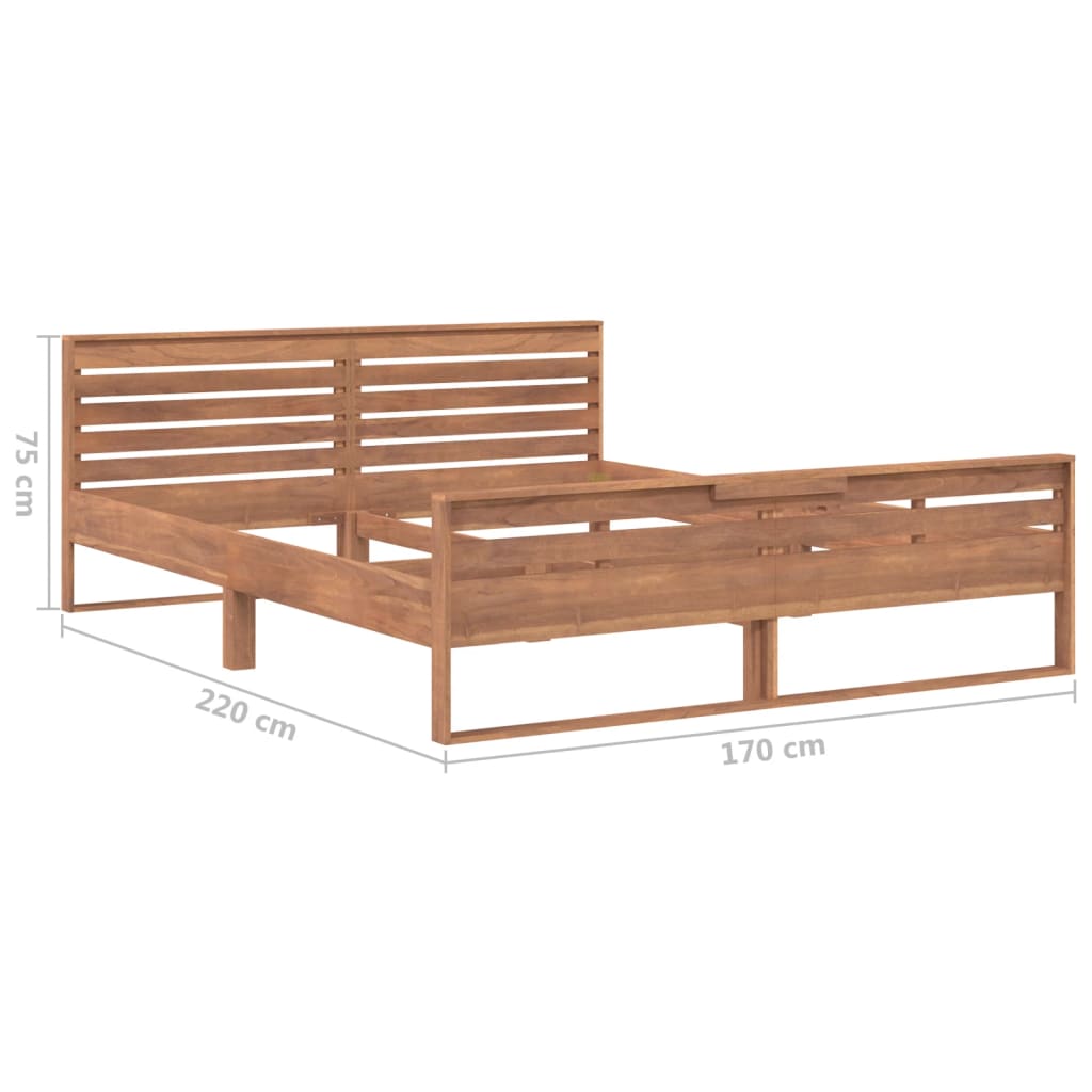 Πλαίσιο Κρεβατιού 160 x 200 εκ. από Μασίφ Ξύλο Teak