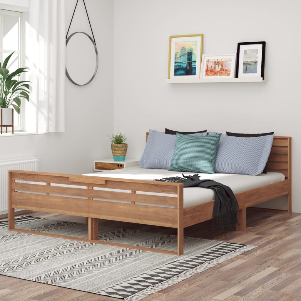 Πλαίσιο Κρεβατιού 160 x 200 εκ. από Μασίφ Ξύλο Teak