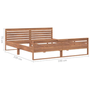 Πλαίσιο Κρεβατιού 180 x 200 εκ. από Μασίφ Ξύλο Teak
