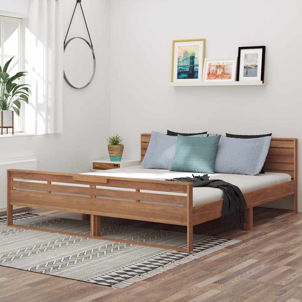Πλαίσιο Κρεβατιού 180 x 200 εκ. από Μασίφ Ξύλο Teak