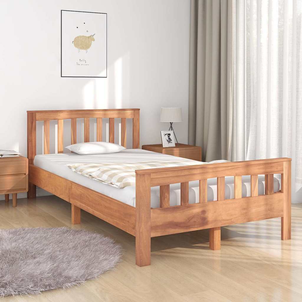 Πλαίσιο Κρεβατιού 100 x 200 εκ. από Μασίφ Ξύλο Teak