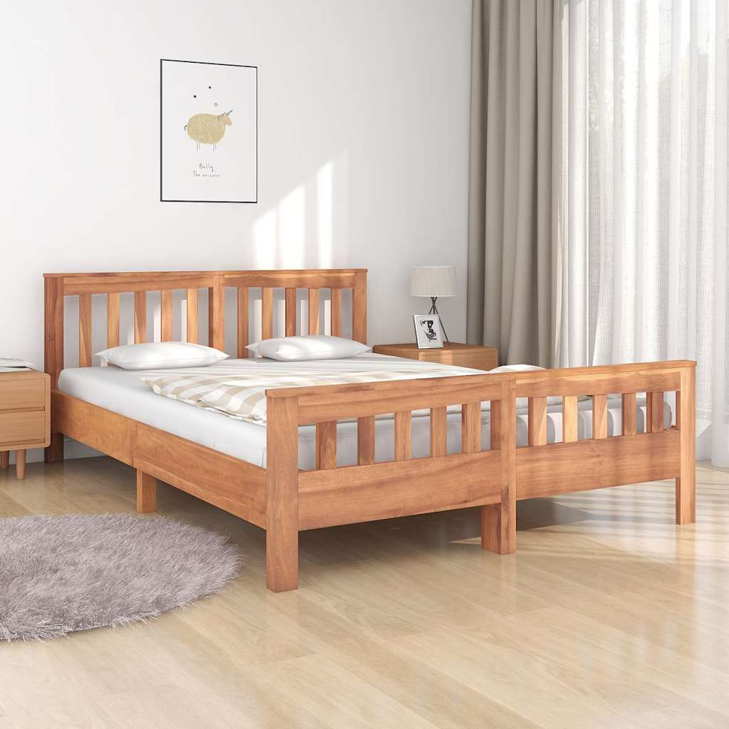 Πλαίσιο Κρεβατιού 140 x 200 εκ. από Μασίφ Ξύλο Teak - Pakobazaar