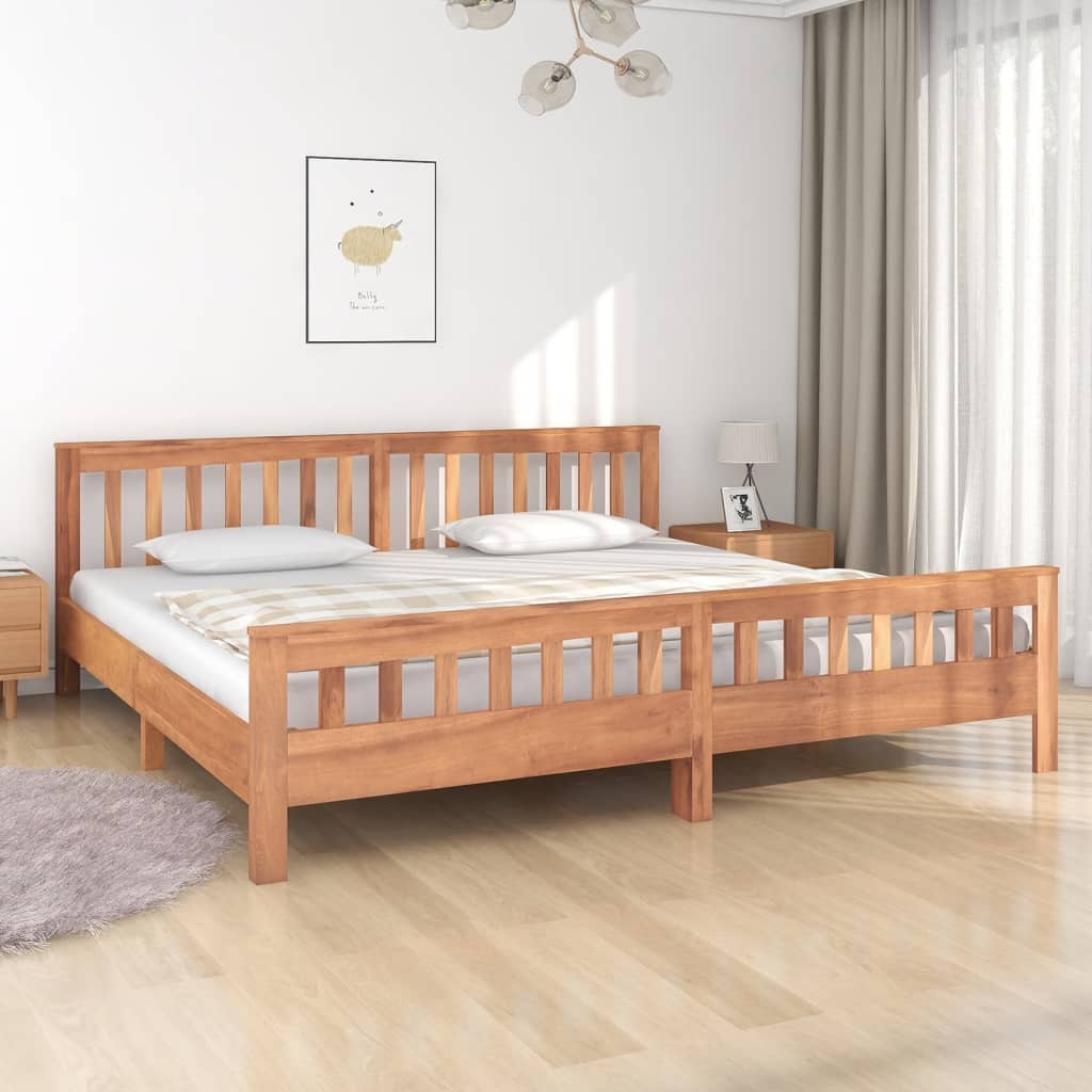 Πλαίσιο Κρεβατιού 200 x 200 εκ. από Μασίφ Ξύλο Teak