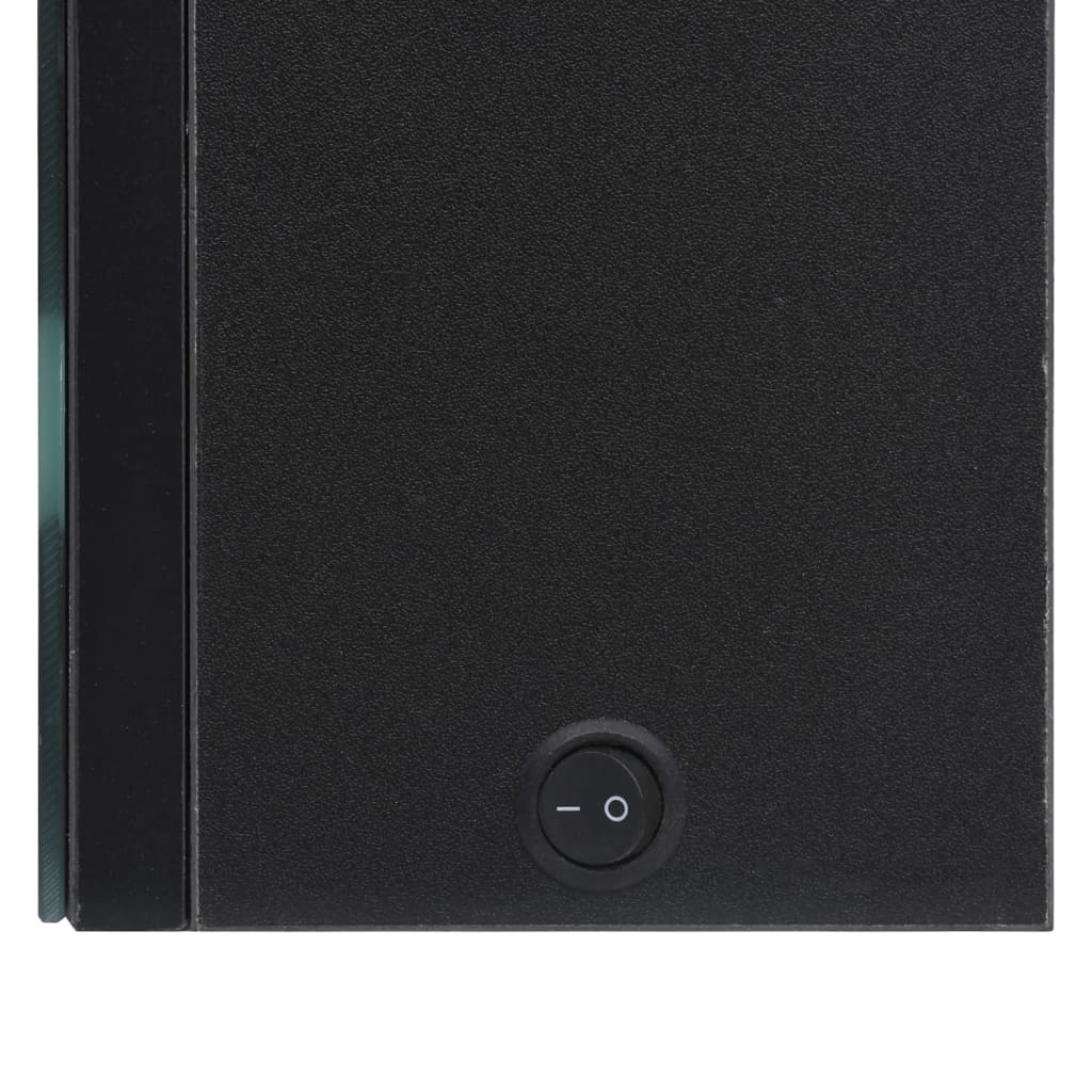 Καθρέφτης Μπάνιου με Ντουλάπι / LED Μαύρο 50 x 14 x 60 εκ.