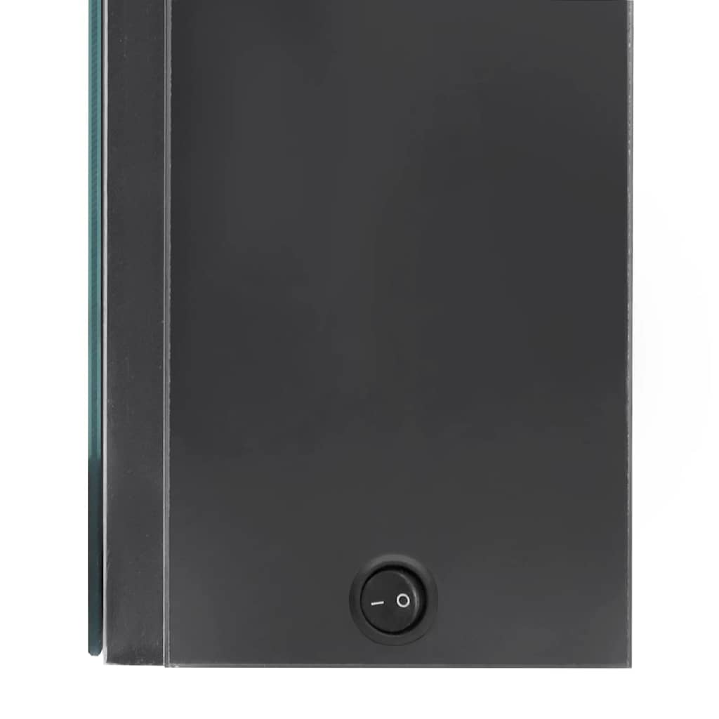 Καθρέφτης Μπάνιου με Ντουλάπι & LED Γκρι 80x12x68 εκ.