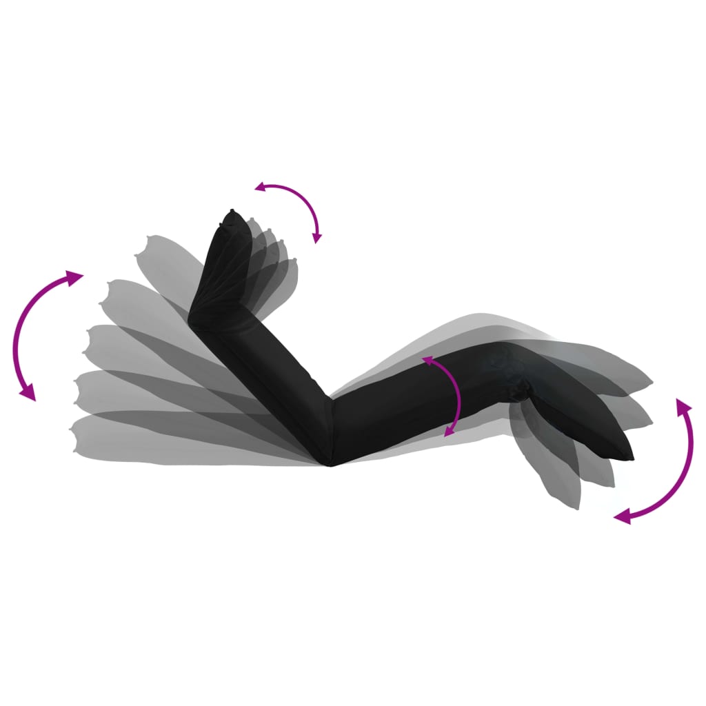 Ξαπλώστρα Πτυσσόμενη Μαύρη από Ύφασμα Oxford