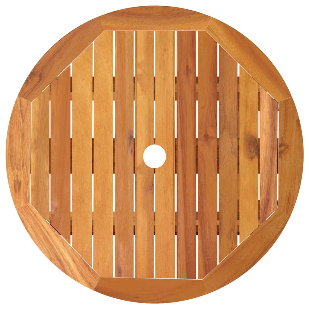 Τραπέζι Κήπου Πτυσσόμενο Ø60x75 εκ. από Μασίφ Ξύλο Ευκαλύπτου