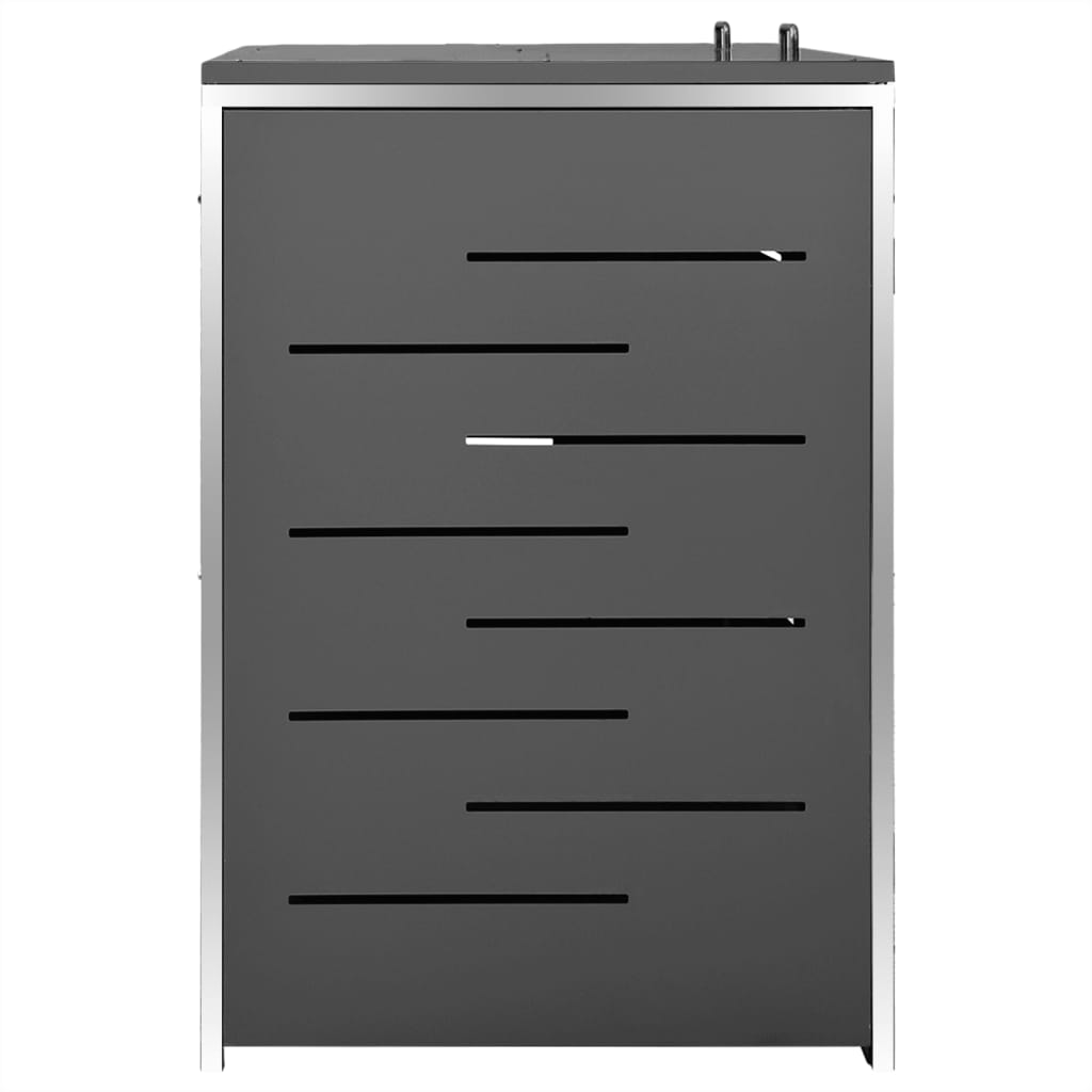 Πλαίσιο Κάδων Απορρ. Διπλό με Ρόδες 138x77,5x112,5 εκ Αν. Ατσα. - PAKOBAZAAR