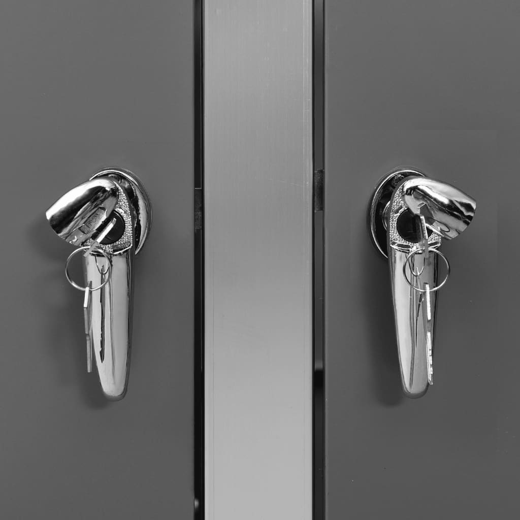 Πλαίσιο Κάδου Απορρ. Τριπλό με Ρόδες 207x77,5x112,5εκ. Αν. Ατσ. - PAKOBAZAAR