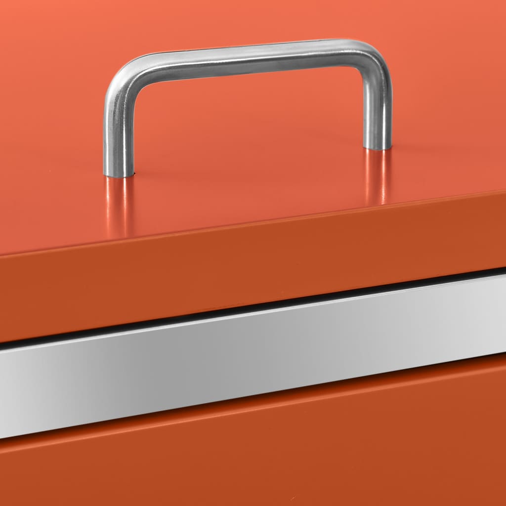 Πλαίσιο Κάδου Απορρ. Τριπλό με Ρόδες 207x77,5x112,5εκ. Αν. Ατσ. - PAKOBAZAAR