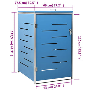 Πλαίσιο για Κάδο Απορρ. με Ρόδες 69x77,5x112,5 εκ Αν. Ατσάλι - PAKOBAZAAR