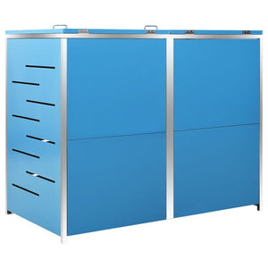 Πλαίσιο Κάδων Απορρ. Διπλό με Ρόδες 138x77,5x112,5 εκ Αν. Ατσα. - PAKOBAZAAR
