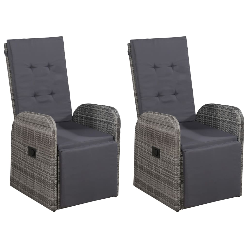 Σετ Τραπεζαρίας Κήπου 3 Τεμαχίων Γκρι - PAKOBAZAAR