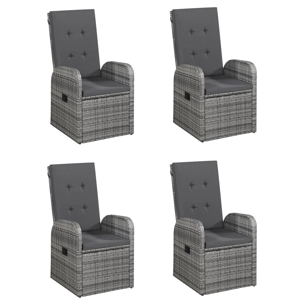 Σετ Τραπεζαρίας Κήπου 5 Τεμαχίων Γκρι - PAKOBAZAAR