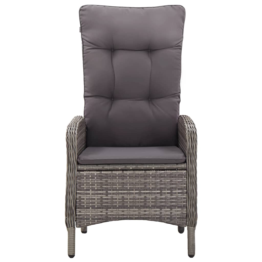 Σετ Τραπεζαρίας Κήπου 7 Τεμαχίων Γκρι - PAKOBAZAAR