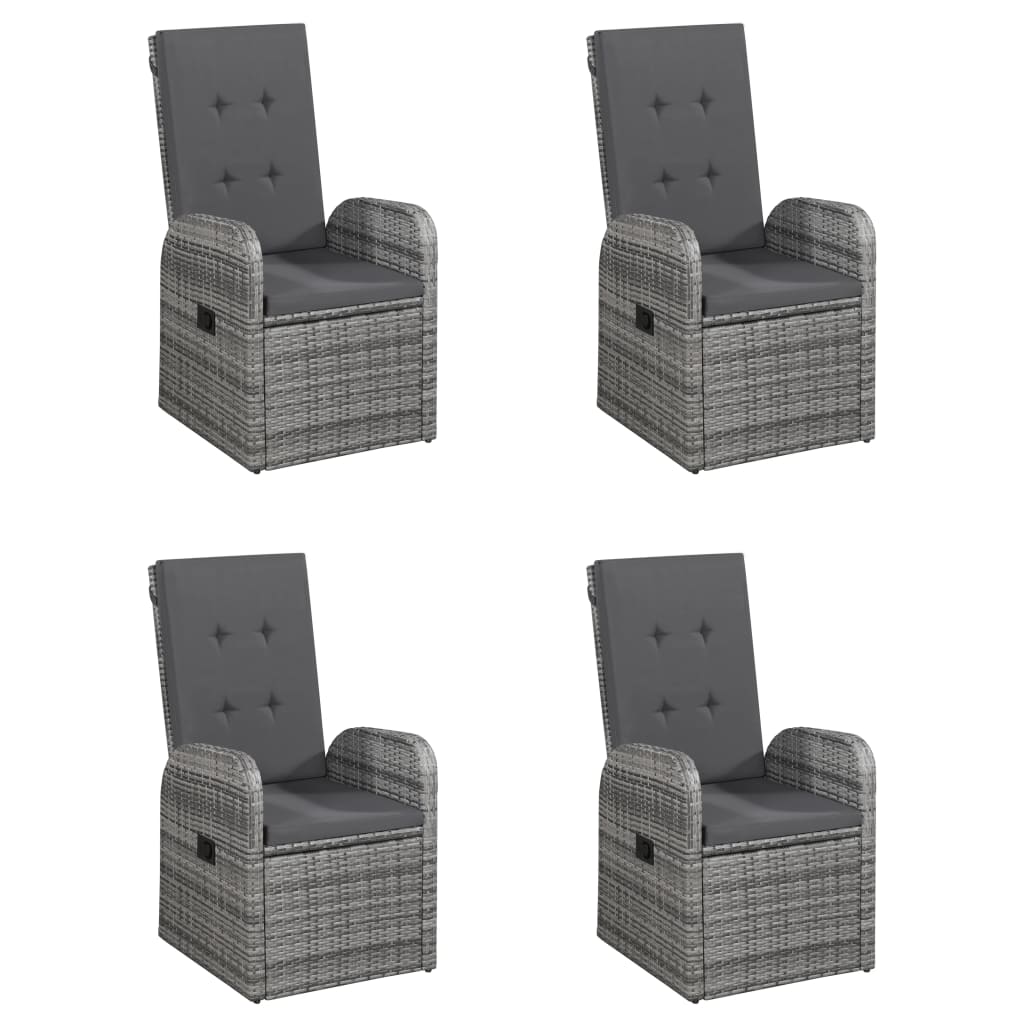 Σετ Τραπεζαρίας Κήπου 7 Τεμαχίων Γκρι - PAKOBAZAAR