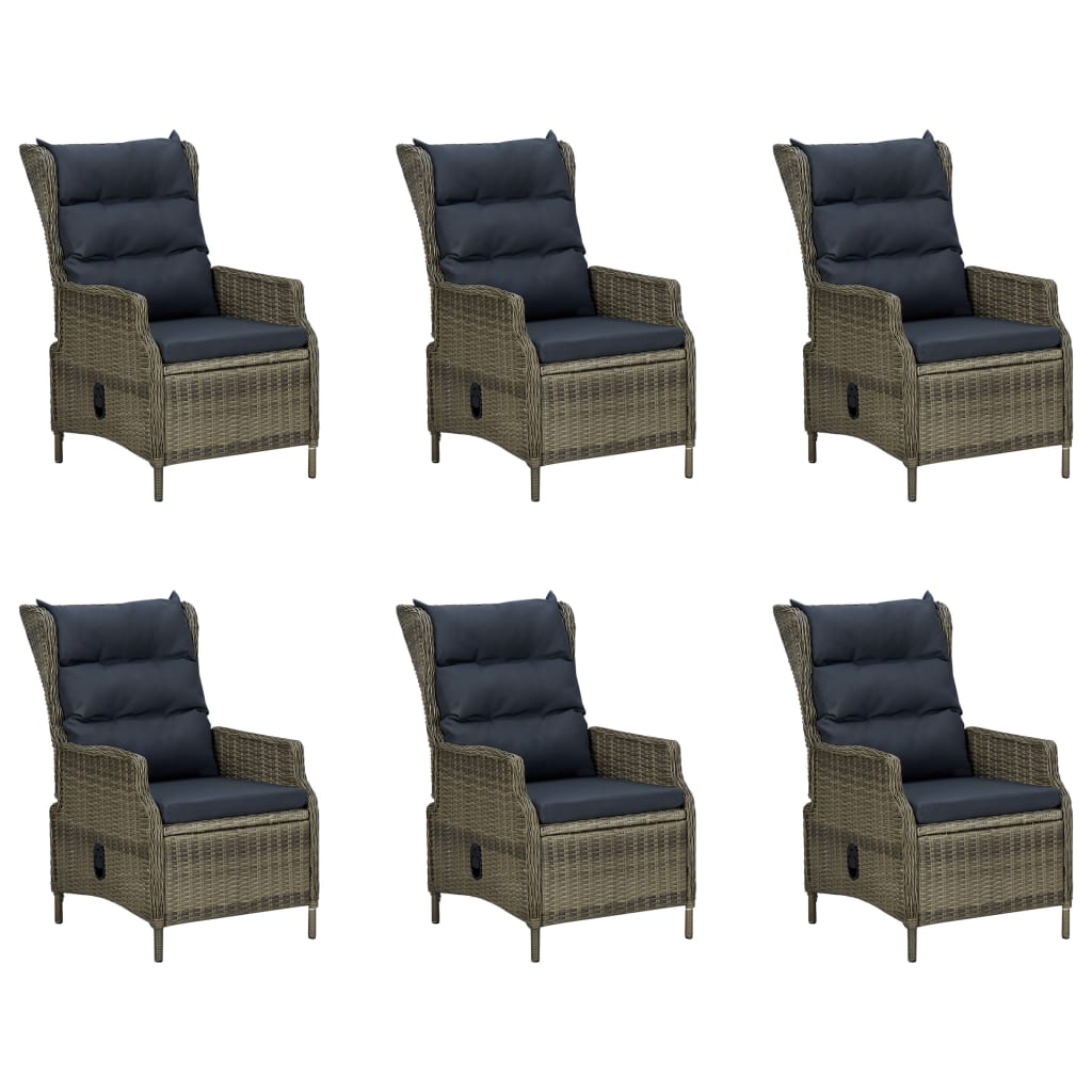 Σετ Τραπεζαρίας Κήπου 7 Τεμαχίων Καφέ - PAKOBAZAAR