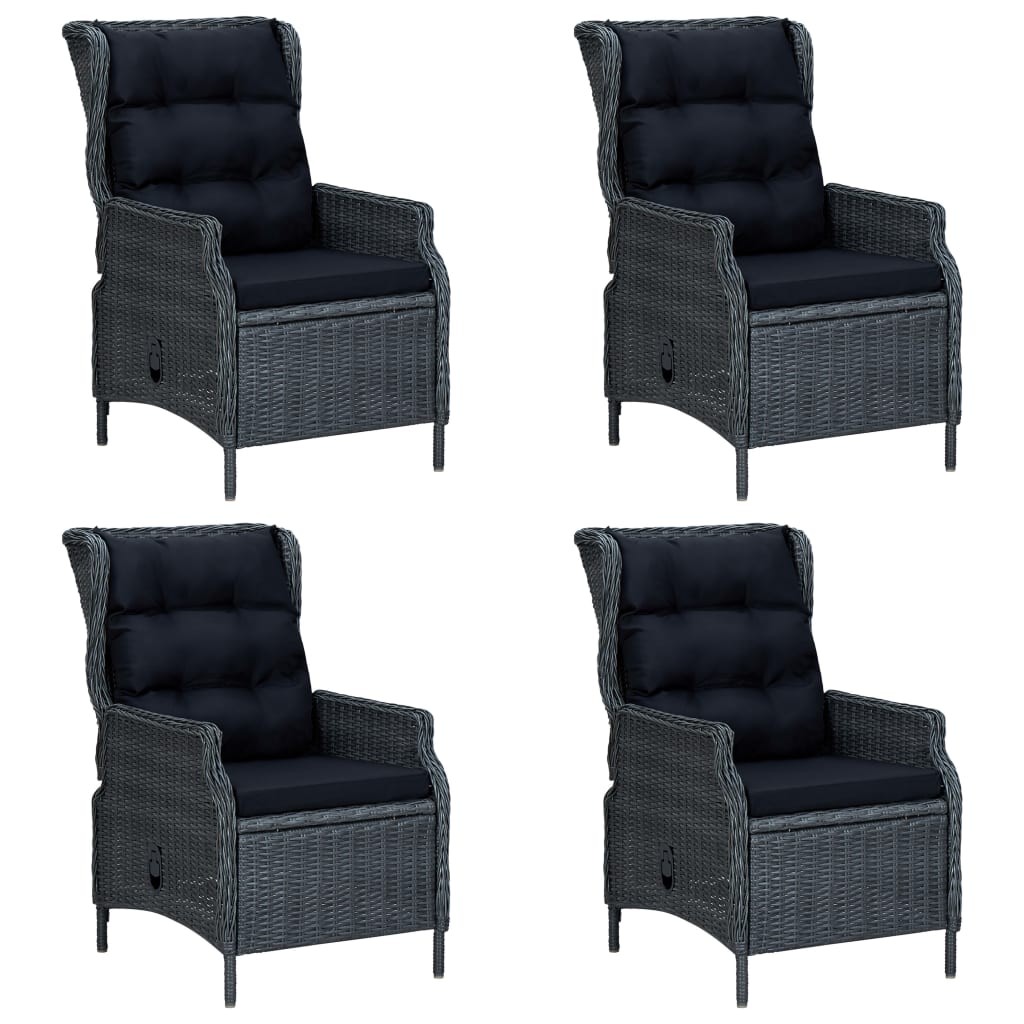 Σετ Τραπεζαρίας Κήπου 5 Τεμαχίων Σκούρο Γκρι - PAKOBAZAAR