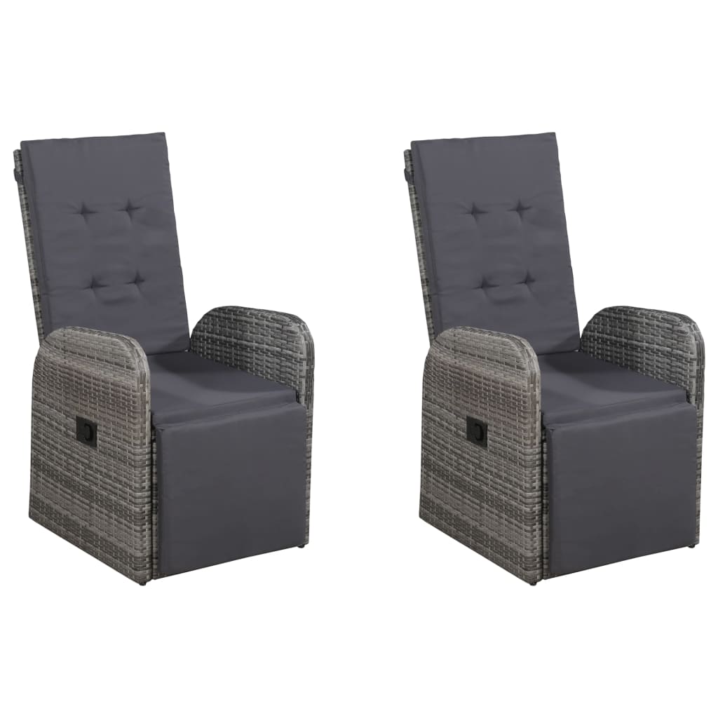 Σετ Τραπεζαρίας Κήπου 5 Τεμαχίων Γκρι - PAKOBAZAAR