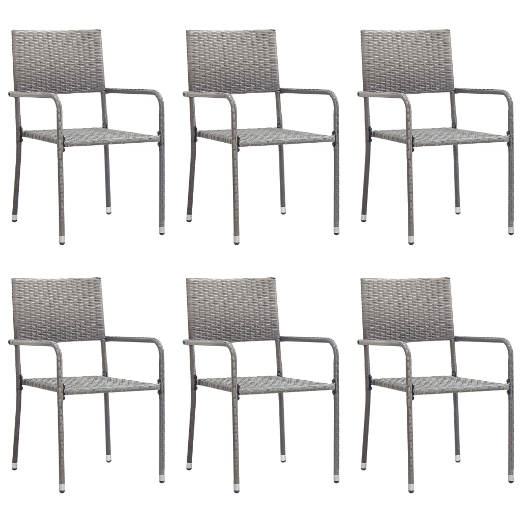 Σετ Τραπεζαρίας Κήπου 7 Τεμαχίων Γκρι - PAKOBAZAAR