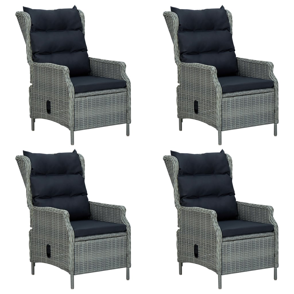 Σετ Τραπεζαρίας Κήπου 5 Τεμαχίων Ανοιχτό Γκρι - PAKOBAZAAR