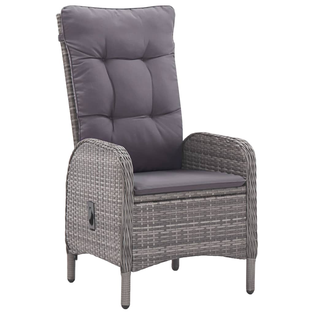 Σετ Τραπεζαρίας Κήπου 9 Τεμαχίων Γκρι - PAKOBAZAAR