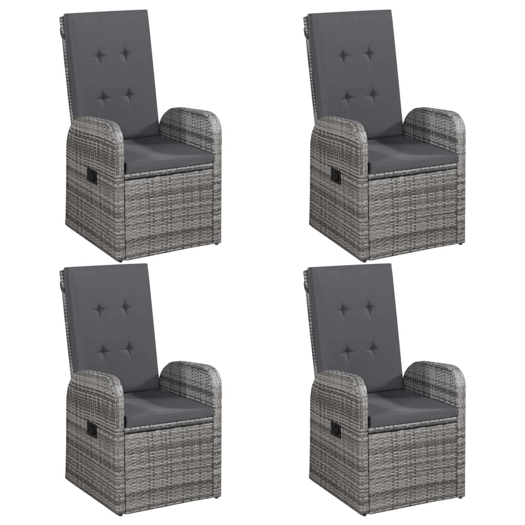 Σετ Τραπεζαρίας Κήπου 7 Τεμαχίων Γκρι - PAKOBAZAAR