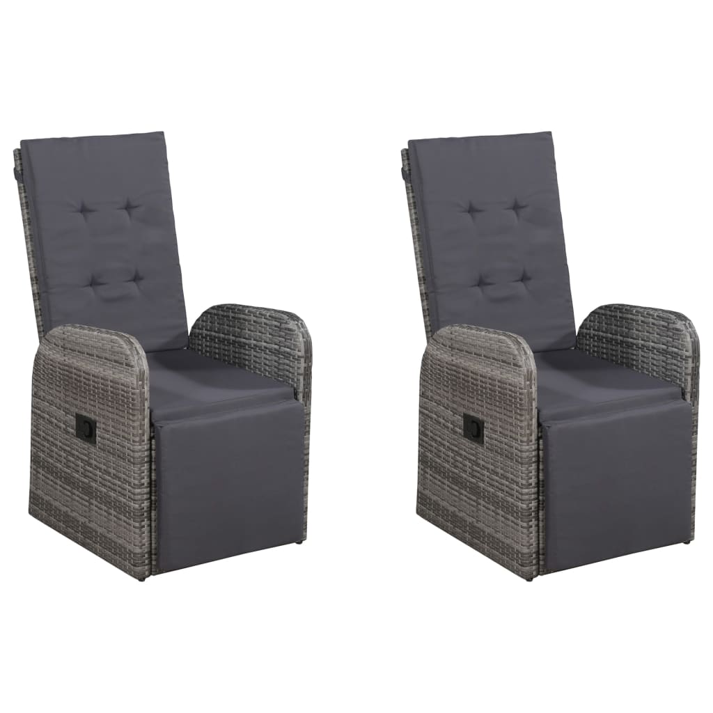 Σετ Τραπεζαρίας Κήπου 7 Τεμαχίων Γκρι - PAKOBAZAAR