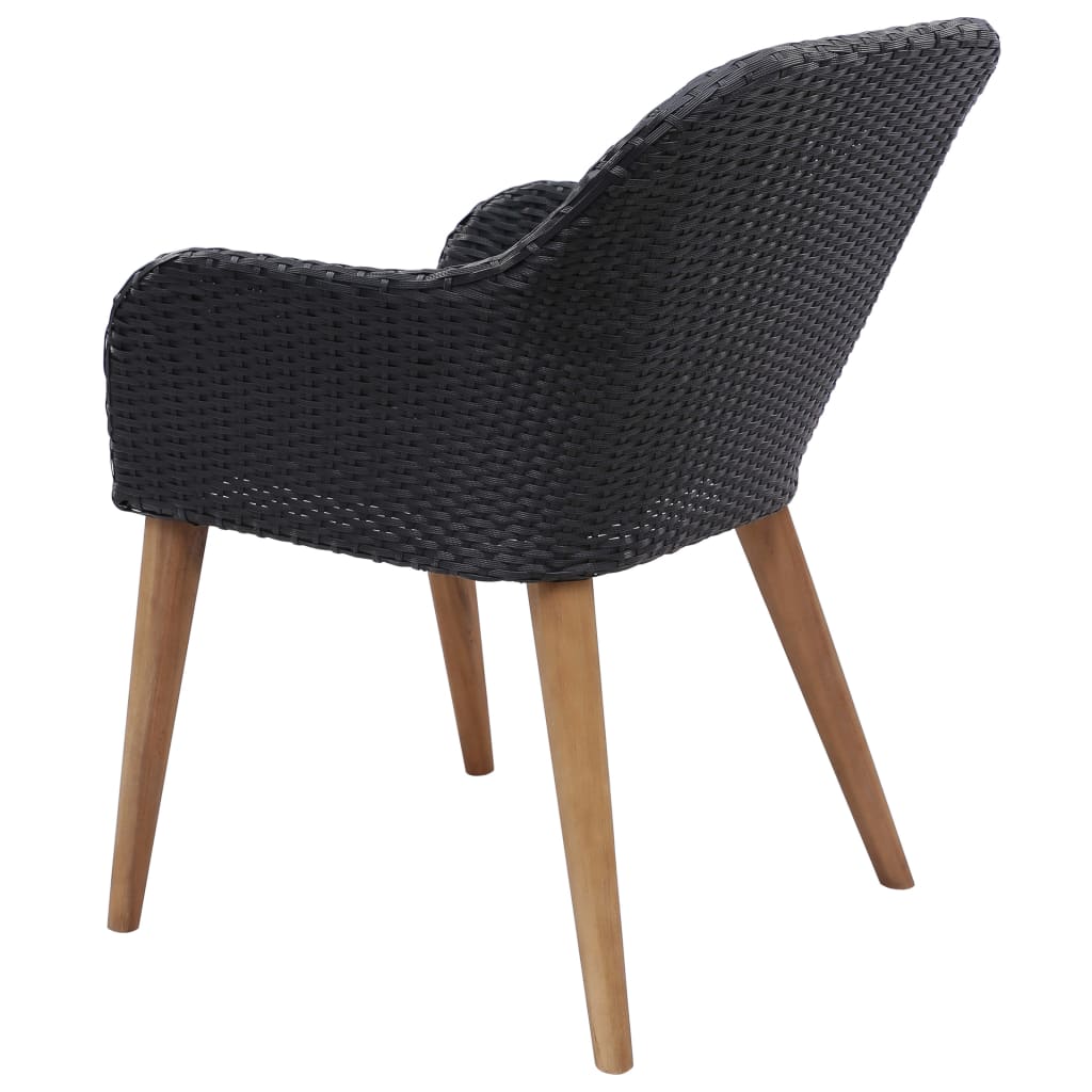 Σετ Τραπεζαρίας Κήπου 9 Τεμαχίων Μαύρο - PAKOBAZAAR