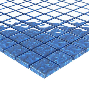Μωσαϊκό Πλακάκι 11 pcs Μπλε 50 x 50 cm Γυαλί - Pakobazaar