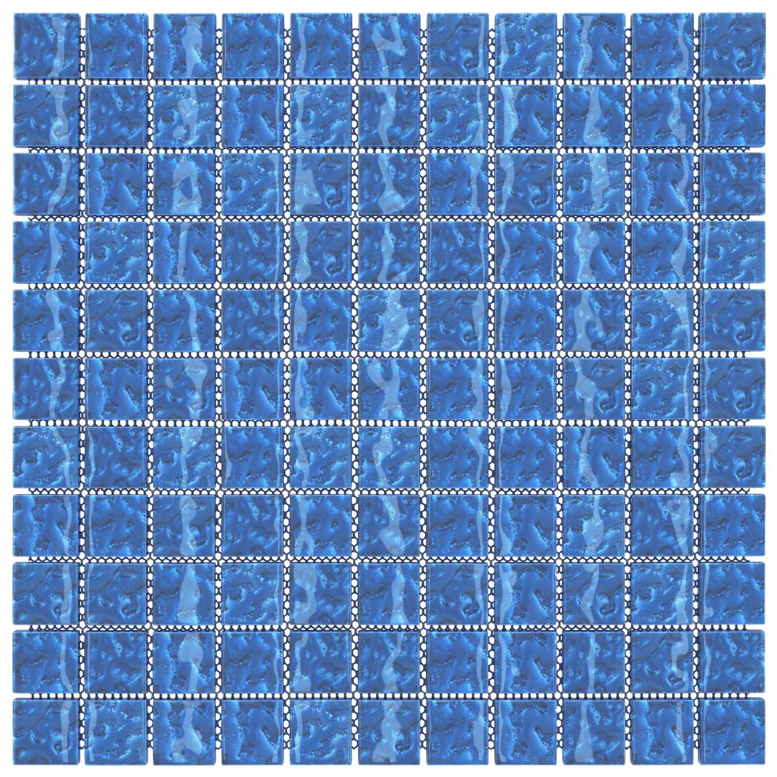 Μωσαϊκό Πλακάκι 11 pcs Μπλε 50 x 50 cm Γυαλί - Pakobazaar