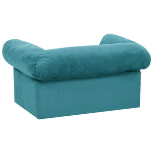 Σοφάκι για Σκύλους Τιρκουάζ 75 x 50 x 38cm Βελουτέ - Pakobazaar