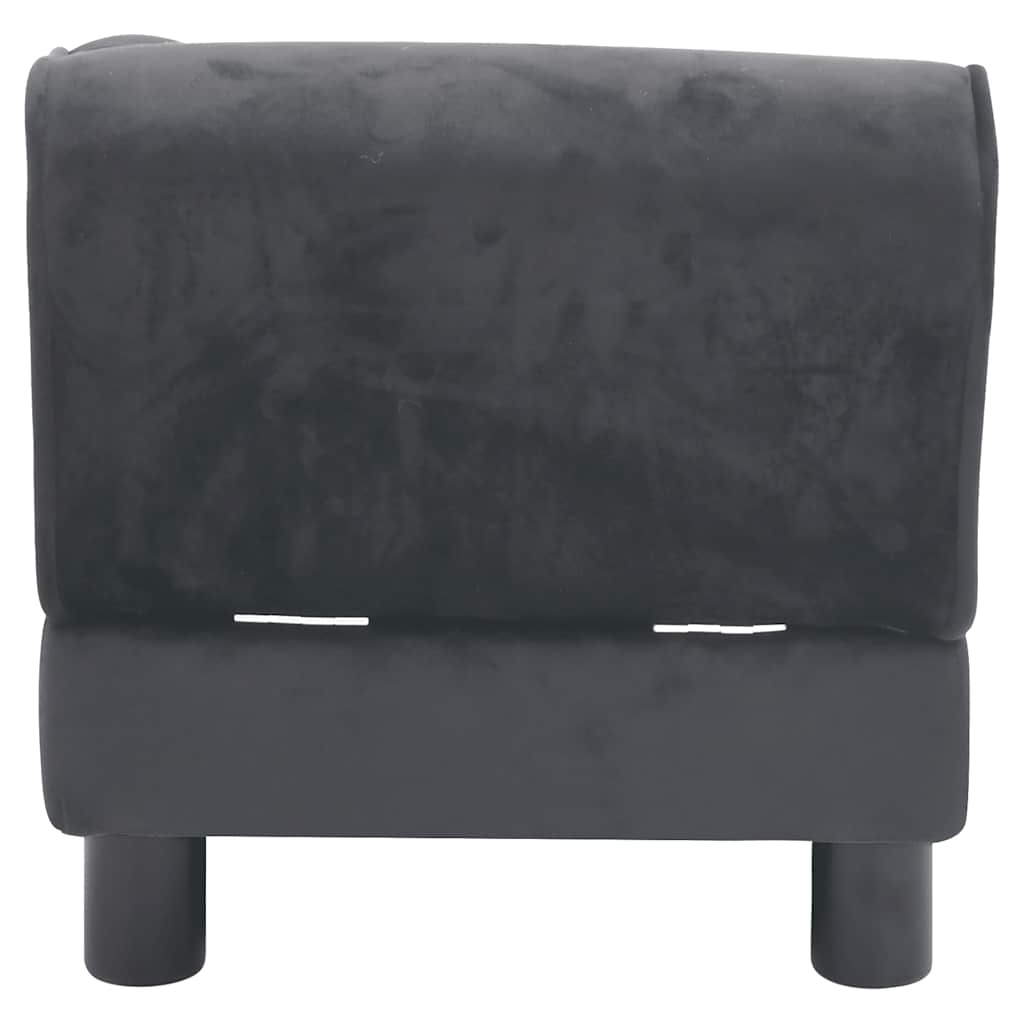 Καναπές - Κρεβάτι Σκύλου Σκούρο Γκρι 57 x 34 x 36 εκ. Βελουτέ - Pakobazaar