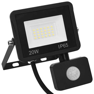 Προβολέας LED με Αισθητήρα Θερμό Λευκό 20 W - PAKOBAZAAR