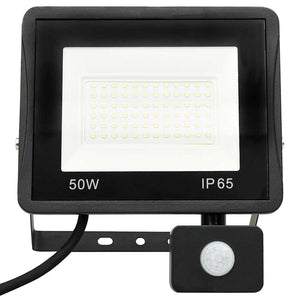 Προβολέας LED με Αισθητήρα Θερμό Λευκό 50 W - PAKOBAZAAR