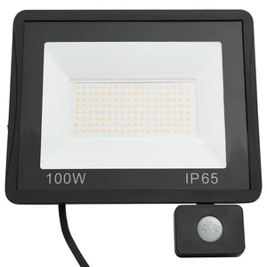 Προβολέας LED με Αισθητήρα Θερμό Λευκό 100 W - PAKOBAZAAR