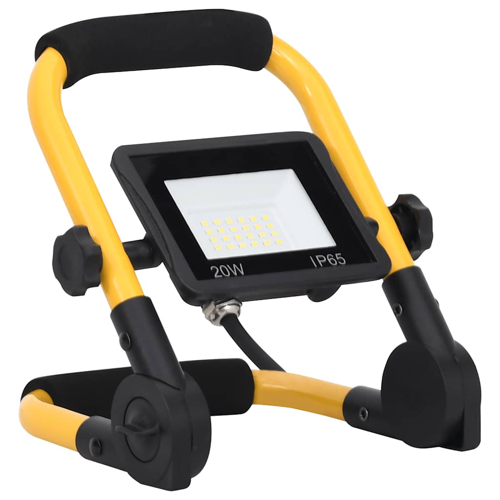 Προβολέας LED με Λαβή Θερμό Λευκό 20 W - PAKOBAZAAR