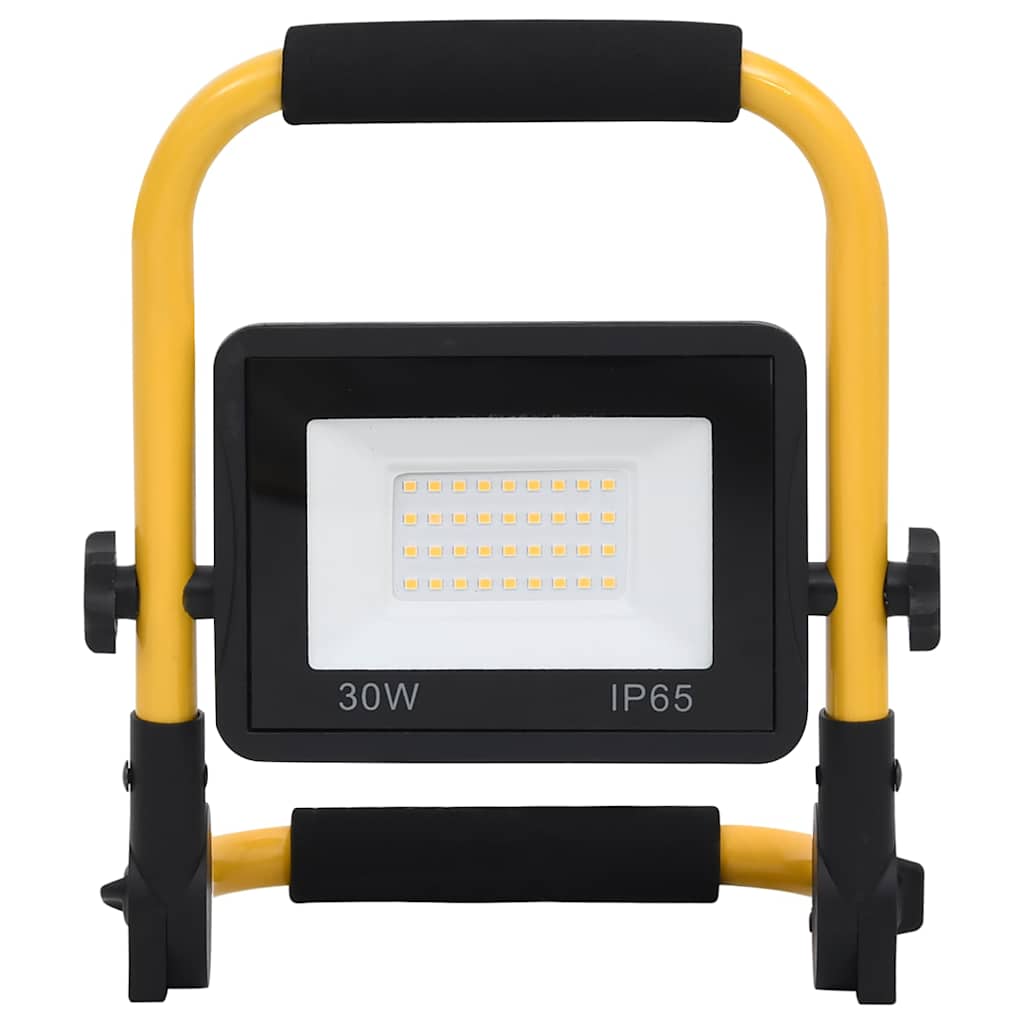 Προβολέας LED με Λαβή Θερμό Λευκό 30 W - PAKOBAZAAR