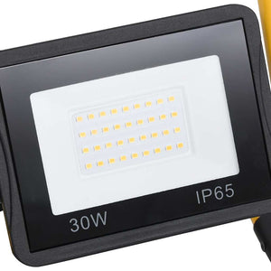 Προβολέας LED με Λαβή Θερμό Λευκό 30 W - PAKOBAZAAR