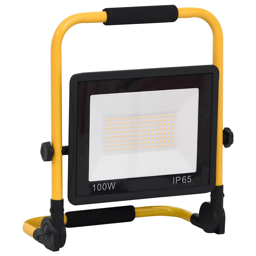 Προβολέας LED με Λαβή Θερμό Λευκό 100 W - PAKOBAZAAR