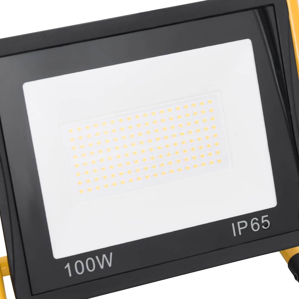 Προβολέας LED με Λαβή Θερμό Λευκό 100 W - PAKOBAZAAR