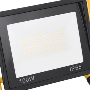 Προβολέας LED με Λαβή Θερμό Λευκό 100 W - PAKOBAZAAR