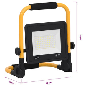 Προβολέας LED με Λαβή Ψυχρό Λευκό 50 W