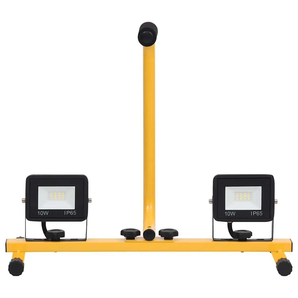 Προβολέας LED με Λαβή Θερμό Λευκό 2 x 10 W - PAKOBAZAAR