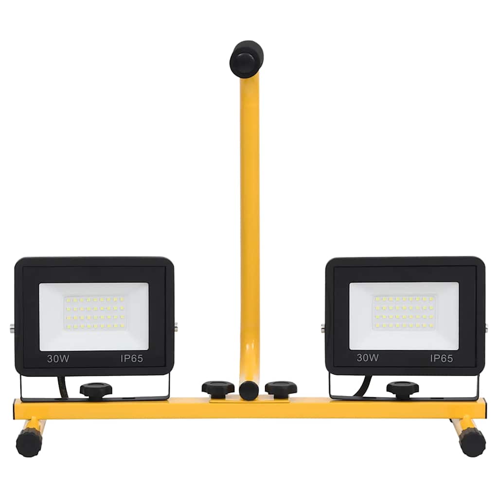 Προβολέας LED με Λαβή Θερμό Λευκό 2 x 30 W - PAKOBAZAAR