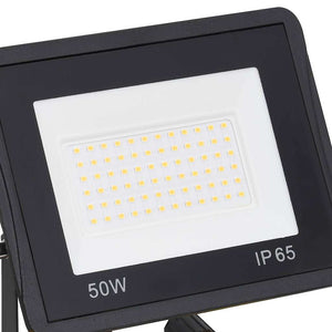 Προβολέας LED με Λαβή Θερμό Λευκό 2 x 50 W - PAKOBAZAAR