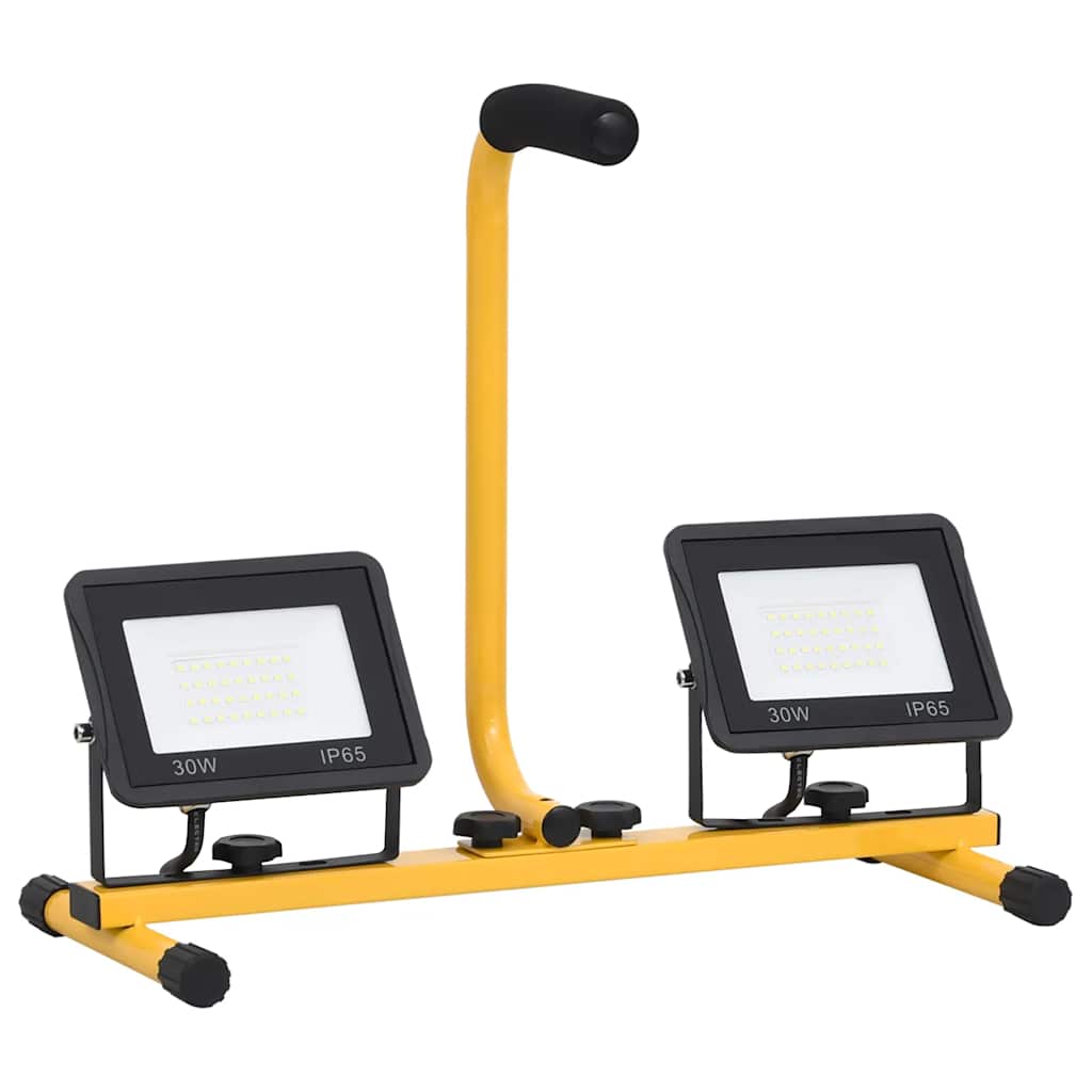 Προβολέας LED με Λαβή Ψυχρό Λευκό 2 x 30 W - PAKOBAZAAR