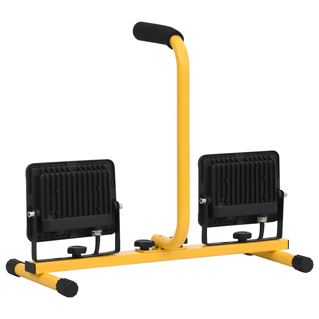 Προβολέας LED με Λαβή Ψυχρό Λευκό 2 x 30 W - PAKOBAZAAR