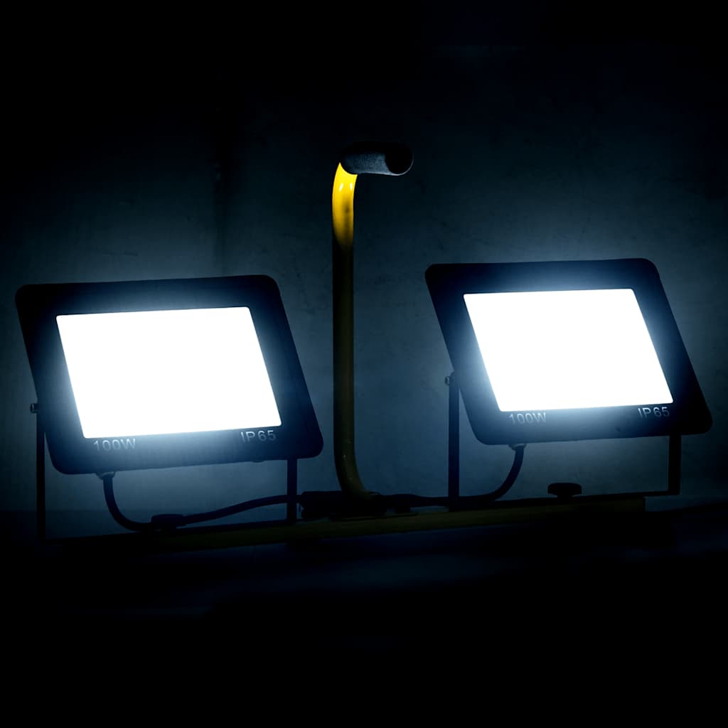Προβολέας LED με Λαβή Ψυχρό Λευκό 2 x 100 W - Pakobazaar