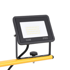 Προβολέας LED με Τρίποδο Θερμό Λευκό 2 x 50 W - PAKOBAZAAR